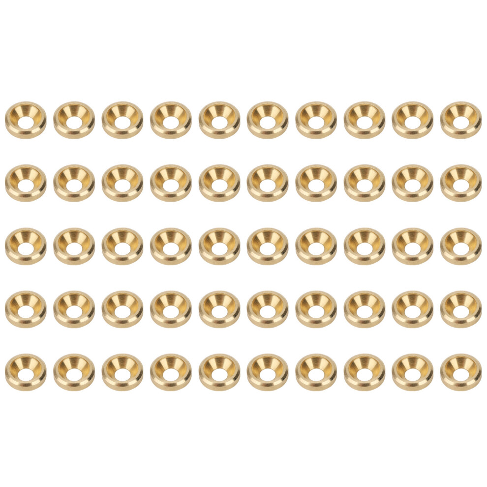 50Pcs Countersunk Screw Washer CNC Pure Copper