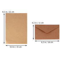 1 Set Vintage Envelope Paper Set for Invitation