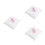 3pcs 20*20cm Wedding Ring Pillow Pearl Flower Decor 10