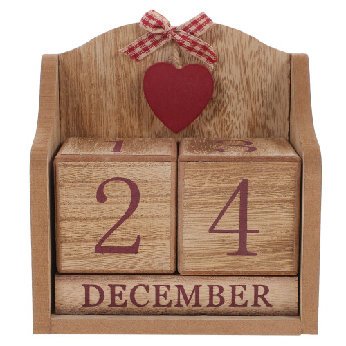 Wooden Desktop Calendar Decoration 2