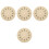 4pcs 6.8inch Wall Clock Dial Roman Numerals Round Replacement 5