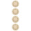 4pcs 6.8inch Wall Clock Dial Roman Numerals Round Replacement 10