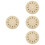 4pcs 6.8inch Wall Clock Dial Roman Numerals Round Replacement 8