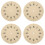 4pcs 6.8inch Wall Clock Dial Roman Numerals Round Replacement 7