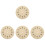 4pcs 6.8inch Wall Clock Dial Roman Numerals Round Replacement 4