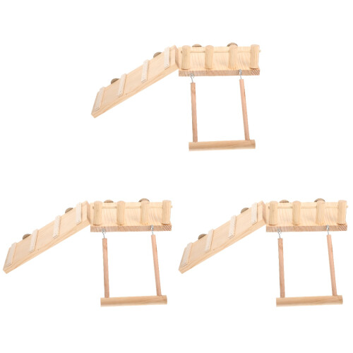 3 Sets Wear-Resistant Hamster Swing Chinchilla Cage Platform 1