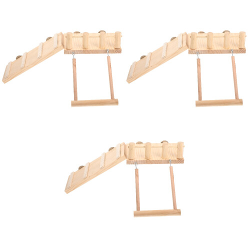 3 Sets Wear-Resistant Hamster Swing Chinchilla Cage Platform 2