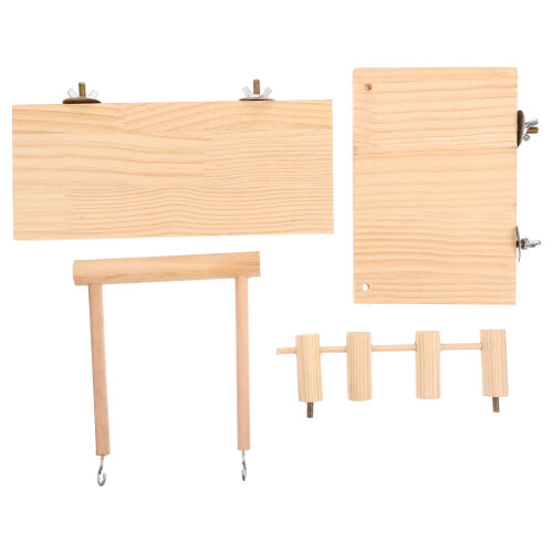 3 Sets Wear-Resistant Hamster Swing Chinchilla Cage Platform