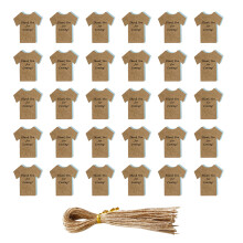 50 Sets Kraft Paper Tags Blank Gift Labels for Baby Shower Birthday