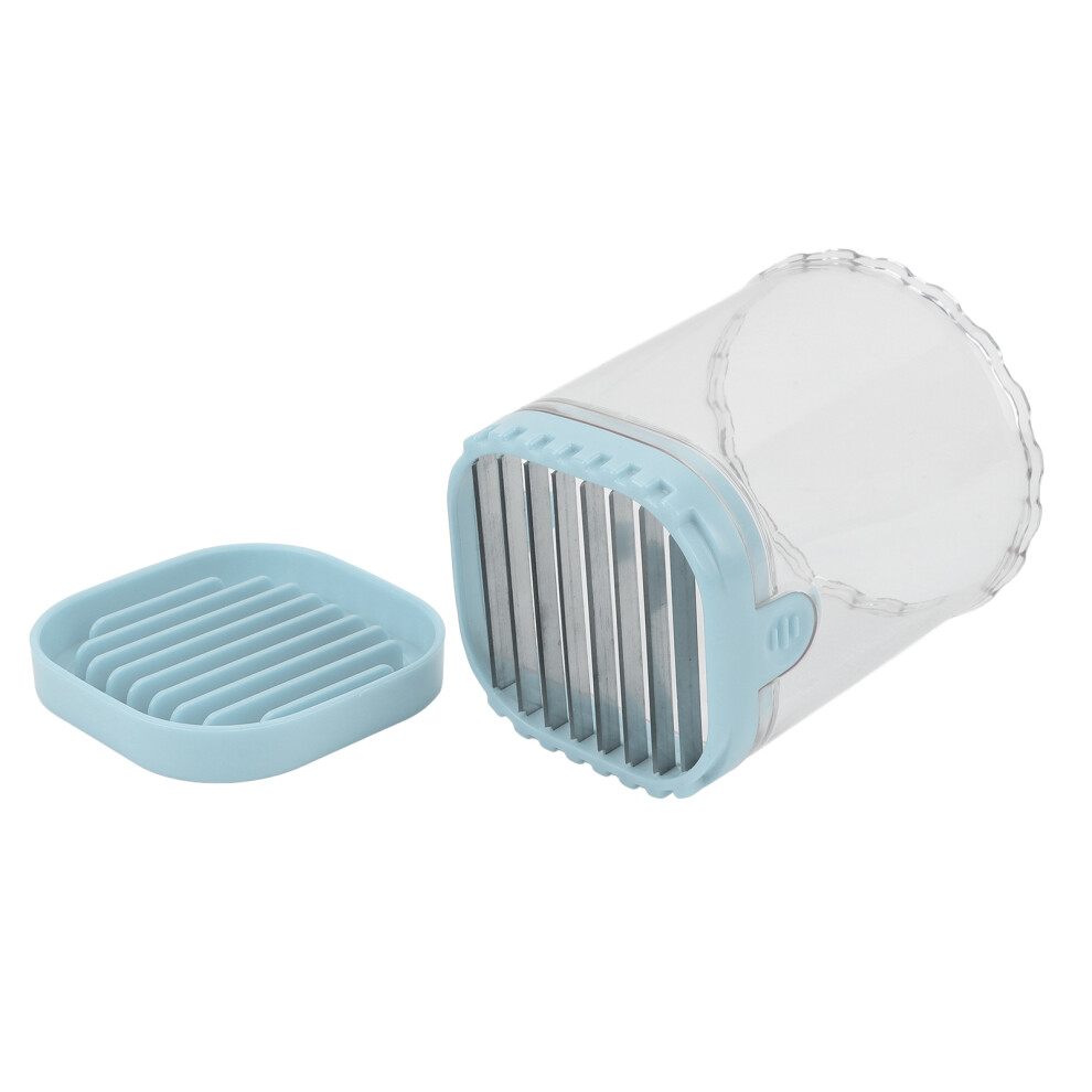 Stainless Steel Slicing Cup for Fruit & Vegetables, Blue-image-OPC-PKCMCRZ-NEW