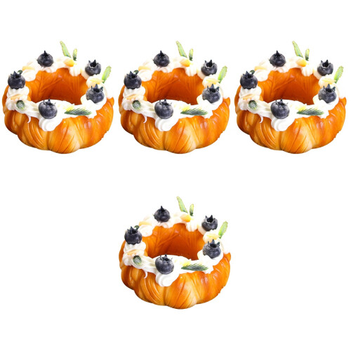 4pcs Fake Donut Cabinet Display Artificial Dessert Model 2