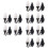 12 Pcs Simulated Wall Lamps Mini Luminous Sand Table DIY Materials 8