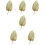 6 Pcs Natural Dried Cattail Leaf Palm Decor 11