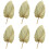 6 Pcs Natural Dried Cattail Leaf Palm Decor 3