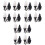12 Pcs Simulated Wall Lamps Mini Luminous Sand Table DIY Materials 5