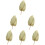 6 Pcs Natural Dried Cattail Leaf Palm Decor 10