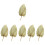 6 Pcs Natural Dried Cattail Leaf Palm Decor 4