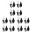 12 Pcs Simulated Wall Lamps Mini Luminous Sand Table DIY Materials 4