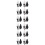 12 Pcs Simulated Wall Lamps Mini Luminous Sand Table DIY Materials 10