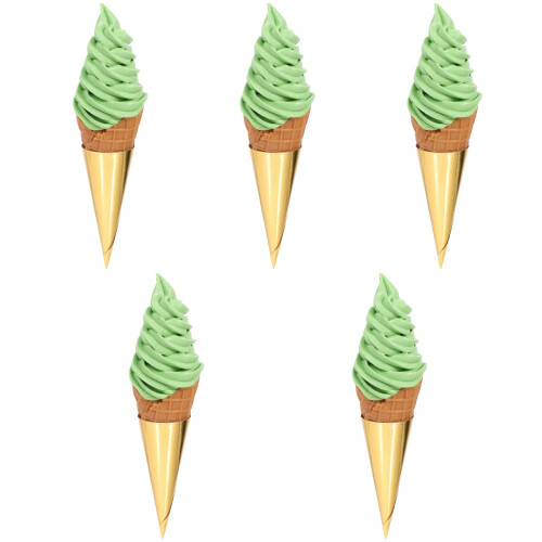 5pcs Realistic Ice Cream Cone Model Toy Prop 2