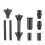 18 Pcs/set Fountain Spray Head Nozzle for Pump 8