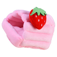 Warm Pet Hamster Bed House Strawberry Nest Thicken