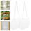 3 Pcs Transparent Acrylic Hanging Signs for Message Tags 11