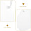 3 Pcs Transparent Acrylic Hanging Signs for Message Tags 7