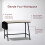 Vida Designs (Grey) Brooklyn Small Office Workstation Desk 6