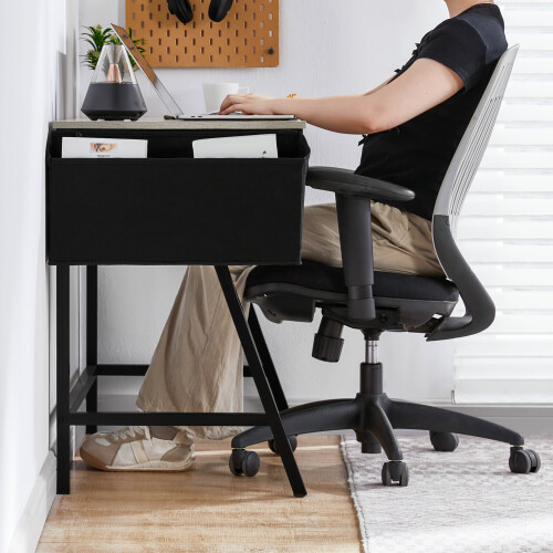 Vida Designs (Grey) Brooklyn Small Office Workstation Desk 2