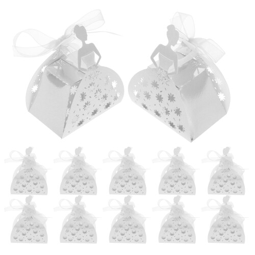 100 Pcs Wedding Candy Boxes Party Favor Containers