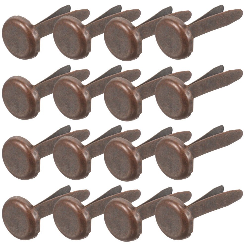 400 Pcs Brass Plated Round Metal Brads with Storage Box-image-OPC-PKCMGRH-NEW