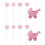 10 Pcs Baby Shower Cake Decorations Stroller Bottle Topper 5
