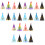 24 Pcs Bronzing Glitter Birthday Fuzzy Ball Hat 3
