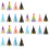 24 Pcs Bronzing Glitter Birthday Fuzzy Ball Hat 7