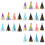 24 Pcs Bronzing Glitter Birthday Fuzzy Ball Hat 8
