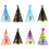 24 Pcs Bronzing Glitter Birthday Fuzzy Ball Hat 11