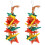 2 Pcs Bird Chewing Toy Cage Hanging Biting Pendant 2