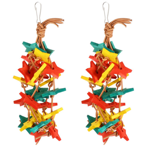 2 Pcs Bird Chewing Toy Cage Hanging Biting Pendant 1