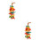 2 Pcs Bird Chewing Toy Cage Hanging Biting Pendant 6