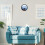 Round Wooden Photo Frame Wall Hanging for Home Office Vintage 5