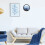 Round Wooden Photo Frame Wall Hanging for Home Office Vintage 4