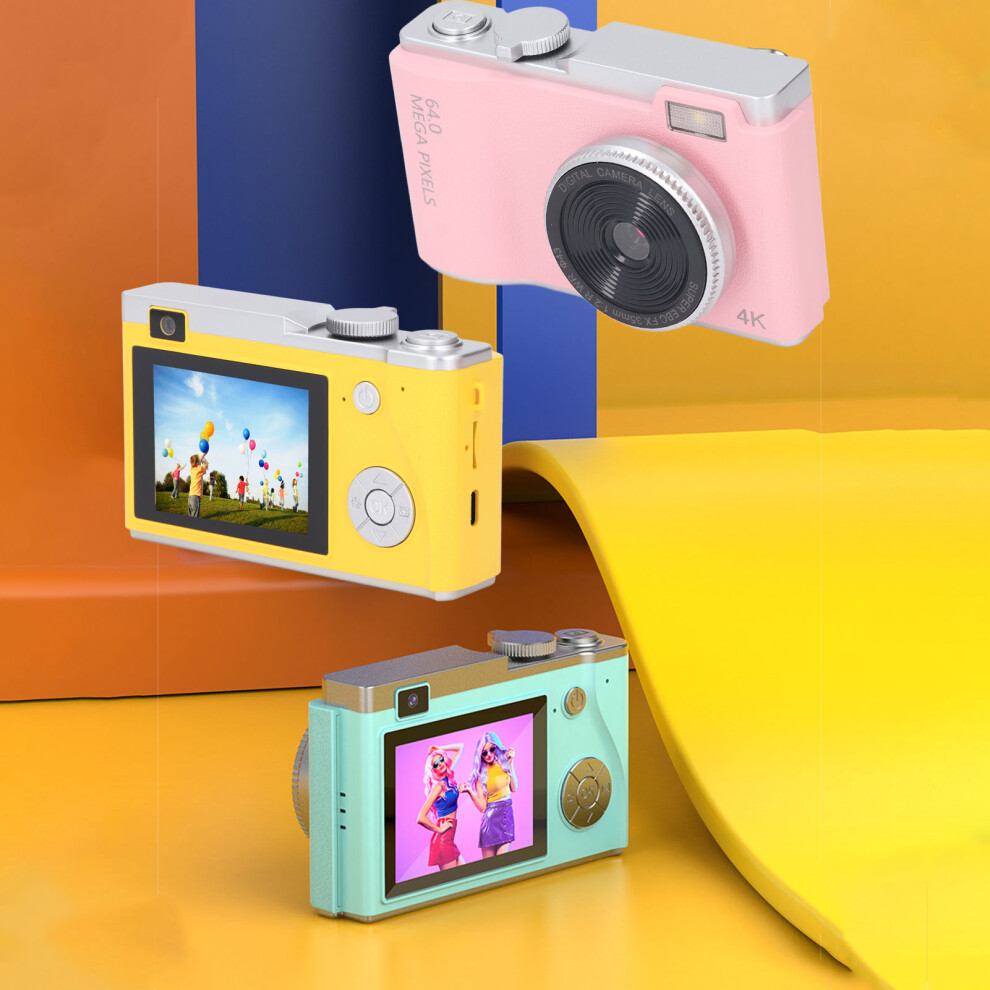 Pink 48MP 1080P Camera with Selfie Mode 16X Zoom & Dual Lens-image-OPC-PKCMHN2-NEW