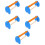 5pcs Bird Perch Parrot Training Stand Cage Grinding Perch 9