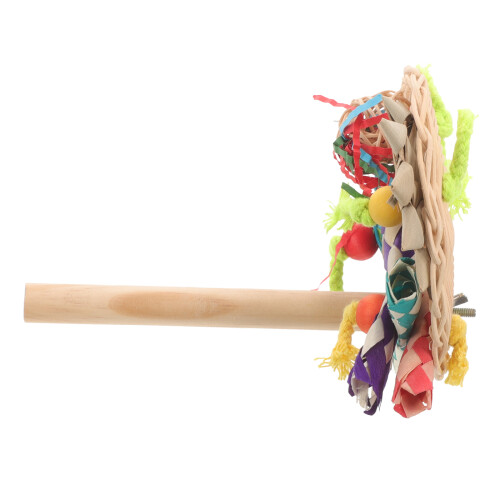 2pcs Parrot Perch Stand with Toy for Bird Cage 1