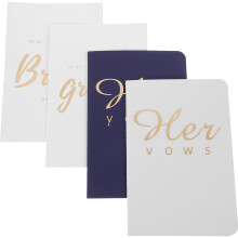4 Sets Wedding Vow Books Oath Cards Wedding Supplies