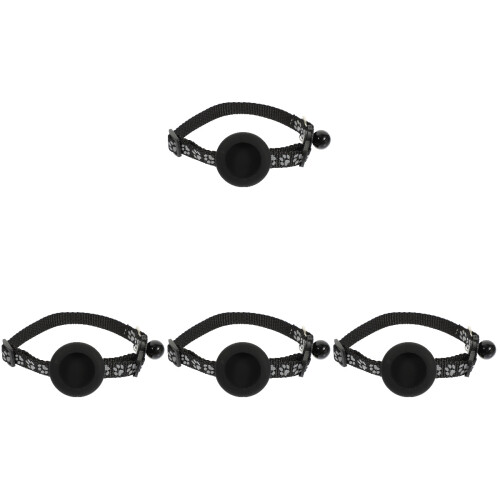 4pcs Adjustable Reflective Cat Collar with Bell 1