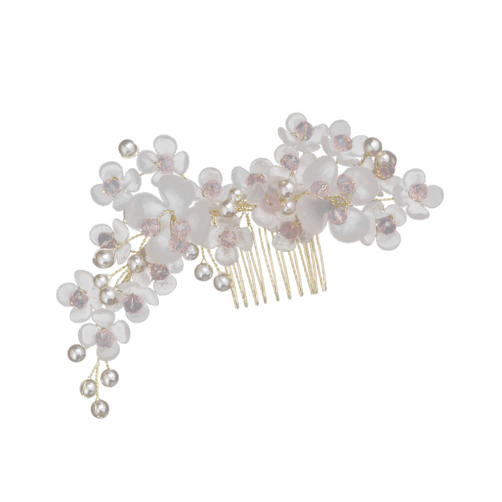 Totority 3Pcs Crystal Flower Hair Comb Wedding Bridal Party Ornament