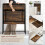 Vida Designs (Dark Wood) Brooklyn Foldable Industrial Home Office Desk 5