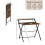 Vida Designs (Dark Wood) Brooklyn Foldable Industrial Home Office Desk 8
